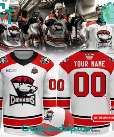 Charlotte Checkers Special New 2025 White Hockey Jersey
