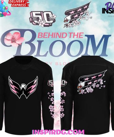 Washington Capitals Cherry Bloom 2025 Black Jersey