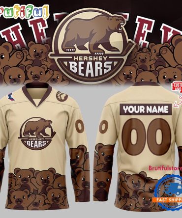 Hershey Bears 2024 Nhl New Design Hockey Jersey