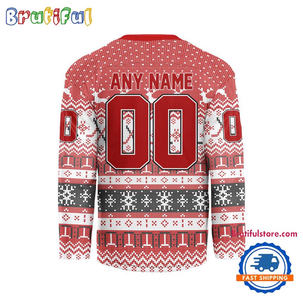 New Jersey Devils 2025 Nhl Christmas Personalized Hockey Jersey Design - Image 2