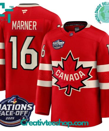 Canada Ice Hockey 4 Nation Face-Off Champions Mitch Marner #16 Jersey