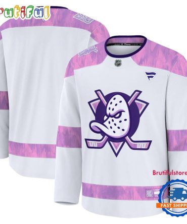 Nhl Anaheim Ducks 2024 Hockey Fights Cancer Practice Jersey Shirt