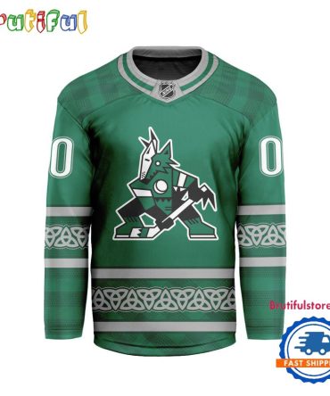 Nhl Arizona Coyotes For St.Patrick'S Day Limited New Hockey Jersey