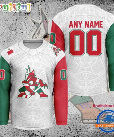 Nhl Arizona Coyotes Personalized Mexican Heritage Hockey Jersey