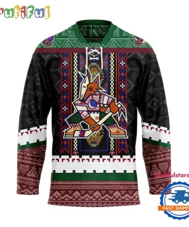 Nhl Arizona Coyotes Personalized Native American Hockey Jersey