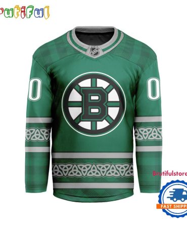 Nhl Boston Bruins For St.Patrick'S Day Limited New Hockey Jersey