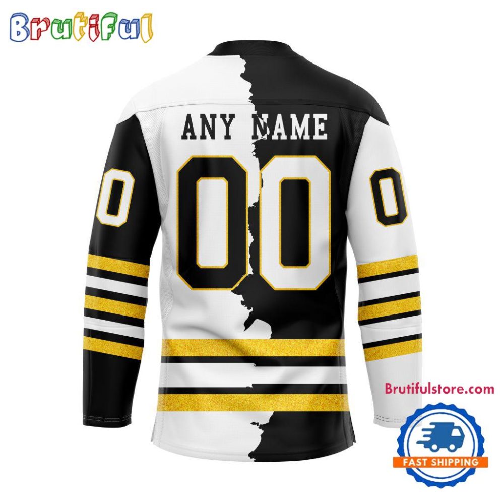 Nhl Boston Bruins Home Mix Away New Design Hockey Jersey - Image 2