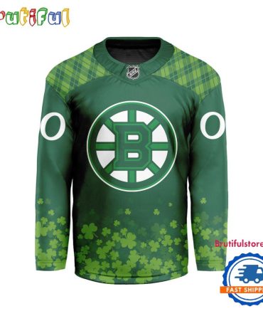 Nhl Boston Bruins St.Patrick'S Day New Design Hockey Jersey, Nhl Patricks Day Jersey