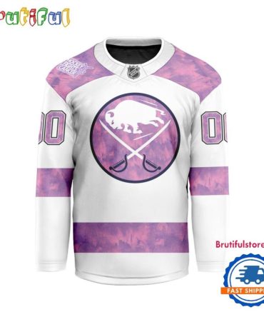 Nhl Buffalo Sabres Personalized Hockey Fights Cancer Design Jersey