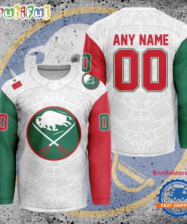 Nhl Buffalo Sabres Personalized Mexican Heritage Hockey Jersey