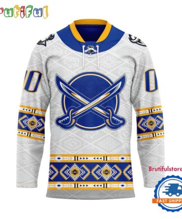 Nhl Buffalo Sabres Personalized Native American Hockey Jersey