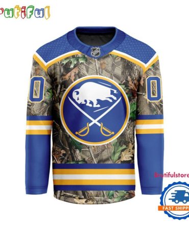 Nhl Buffalo Sabres Special Realtree Camo Hunting Hockey Jersey