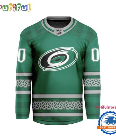 Nhl Carolina Hurricanes For St.Patrick'S Day Limited New Hockey Jersey