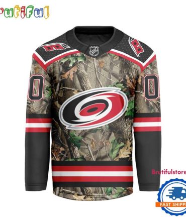 Nhl Carolina Hurricanes Special Realtree Camo Hunting Hockey Jersey