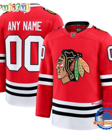 Nhl Chicago Blackhawks Home Premium Custom Hockey Jersey