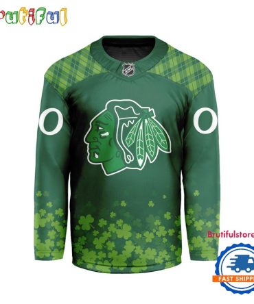 Nhl Chicago Blackhawks St.Patrick'S Day New Design Hockey Jersey, Nhl Patricks Day Jersey