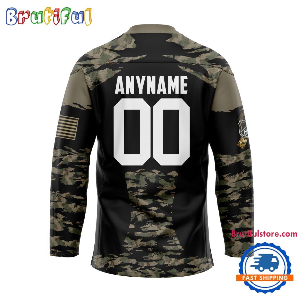 Nhl Colorado Avalanche Custom Honoring Veterans Camo Hockey Jersey - Image 2