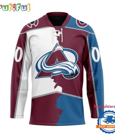 Nhl Colorado Avalanche Home Mix Away New Design Hockey Jersey