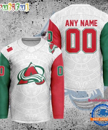 Nhl Colorado Avalanche Personalized Mexican Heritage Hockey Jersey
