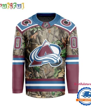 Nhl Colorado Avalanche Special Realtree Camo Hunting Hockey Jersey