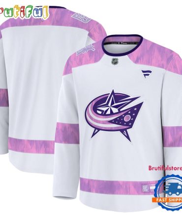 Nhl Columbus Blue Jackets 2024 Hockey Fights Cancer Practice Jersey Shirt
