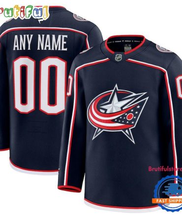 Nhl Columbus Blue Jackets Home Premium Custom Hockey Jersey