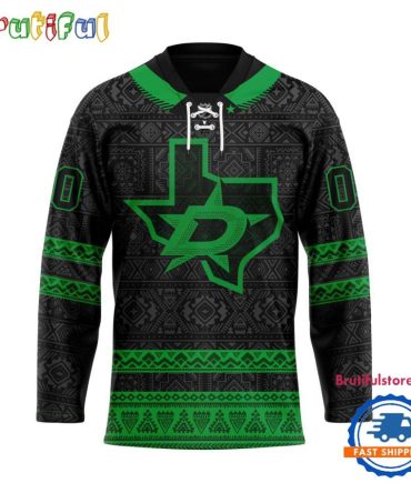 Nhl Dallas Stars Personalized Native American Hockey Jersey