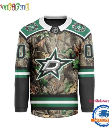 Nhl Dallas Stars Special Realtree Camo Hunting Hockey Jersey