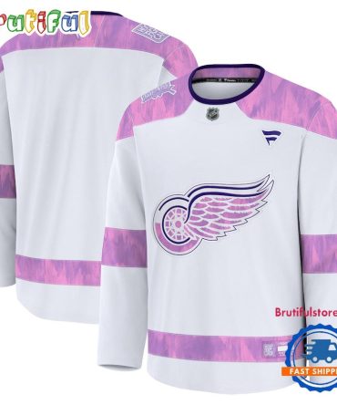 Nhl Detroit Red Wings 2024 Hockey Fights Cancer Practice Jersey Shirt