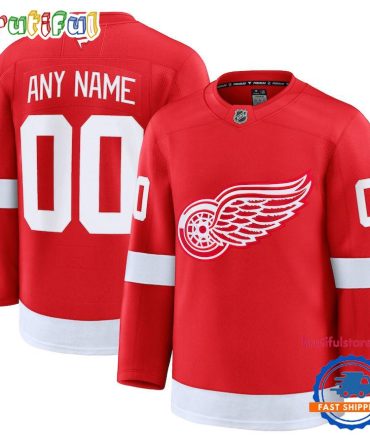 Nhl Detroit Red Wings Home Premium Custom Hockey Jersey