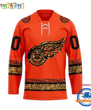 Nhl Detroit Red Wings National Day For Truth And Reconciliation Design Hockey Jersey, Sport Jersey Shirt