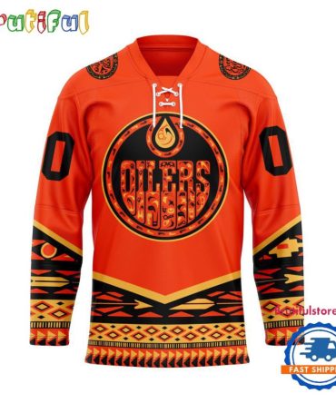 Nhl Edmonton Oilers National Day For Truth And Reconciliation Design Hockey Jersey, Sport Jersey Shirt
