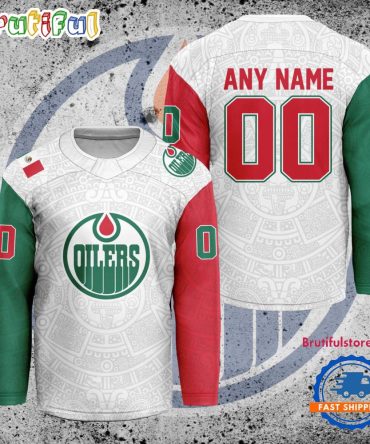 Nhl Edmonton Oilers Personalized Mexican Heritage Hockey Jersey