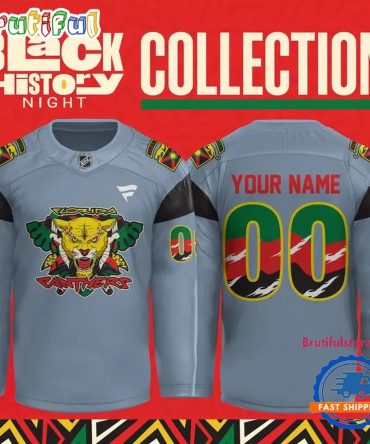 Nhl Florida Panthers 2025 Hockey Black History Night Jersey Shirts
