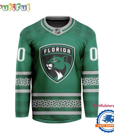 Nhl Florida Panthers For St.Patrick'S Day Limited New Hockey Jersey