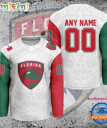 Nhl Florida Panthers Personalized Mexican Heritage Hockey Jersey