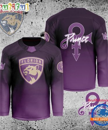 Nhl Florida Panthers Personalized Prince Night Hockey Jersey