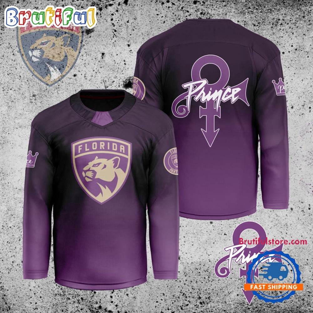 Nhl Florida Panthers Personalized Prince Night Hockey Jersey
