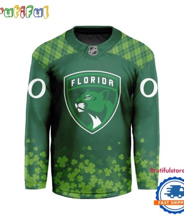 Nhl Florida Panthers St.Patrick'S Day New Design Hockey Jersey, Nhl Patricks Day Jersey
