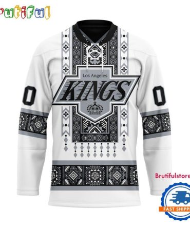 Nhl Los Angeles Kings Personalized Native American Hockey Jersey
