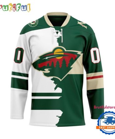 Nhl Minnesota Wild Home Mix Away New Design Hockey Jersey