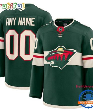 Nhl Minnesota Wild Home Premium Custom Hockey Jersey
