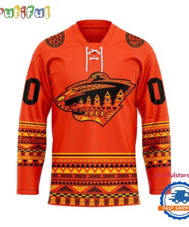 Nhl Minnesota Wild National Day For Truth And Reconciliation Design Hockey Jersey, Sport Jersey Shirt