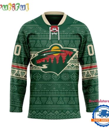 Nhl Minnesota Wild Personalized Native American Hockey Jersey