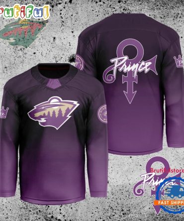 Nhl Minnesota Wild Personalized Prince Night Hockey Jersey