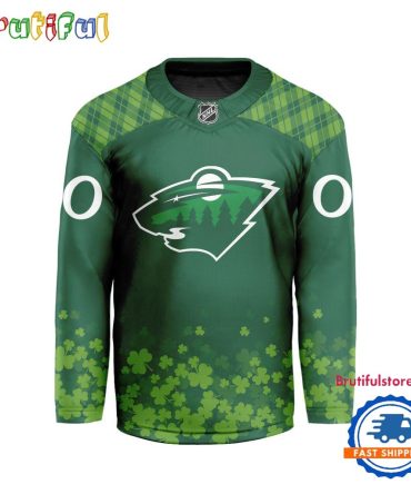 Nhl Minnesota Wild St.Patrick'S Day New Design Hockey Jersey, Nhl Patricks Day Jersey