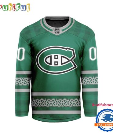 Nhl Montreal Canadiens For St.Patrick'S Day Limited New Hockey Jersey