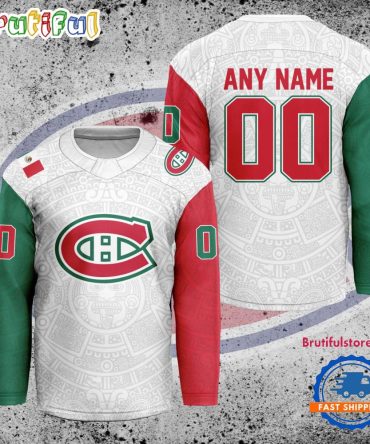 Nhl Montreal Canadiens Personalized Mexican Heritage Hockey Jersey