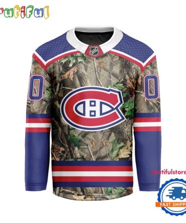 Nhl Montreal Canadiens Special Realtree Camo Hunting Hockey Jersey