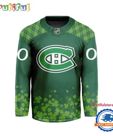 Nhl Montreal Canadiens St.Patrick'S Day New Design Hockey Jersey, Nhl Patricks Day Jersey